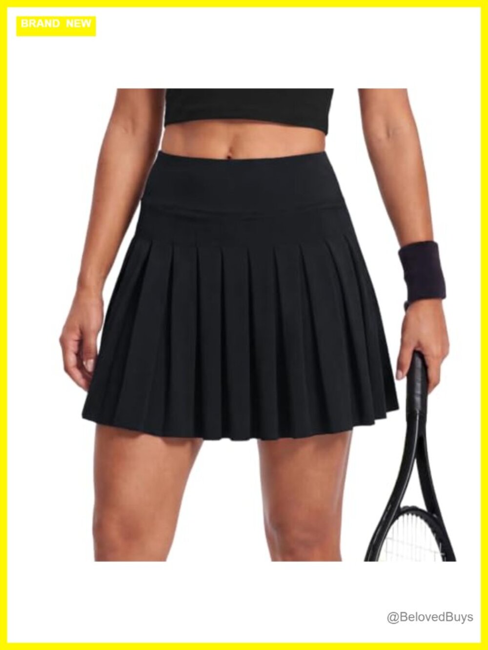 Pleated Tennis Skort Golf Athletic Skirt Built-in Shorts Pockets